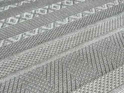 Alfombra interior exterior moderna - Gris - 240 x 340 cm - CALGARY