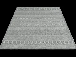 Alfombra interior exterior moderna - Gris - 120 x 160 cm - CALGARY