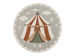 Alfombra interior redonda - infantil circo - gris - diam.120 cm - BEATS