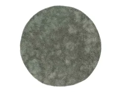 Alfombra interior redonda - shaggy uni - antracita - diam.120 cm - ROMA