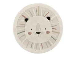 Alfombra interior redonda - infantil león - multicolor - diam.120 cm - CLOWN