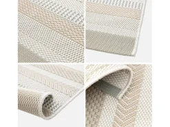 Alfombra interior/exterior vintage motivo lineal