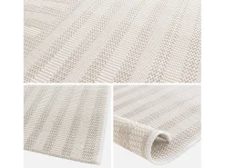 Alfombra interior/exterior diseño arcos beige