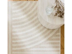 Alfombra interior/exterior diseño arcos beige