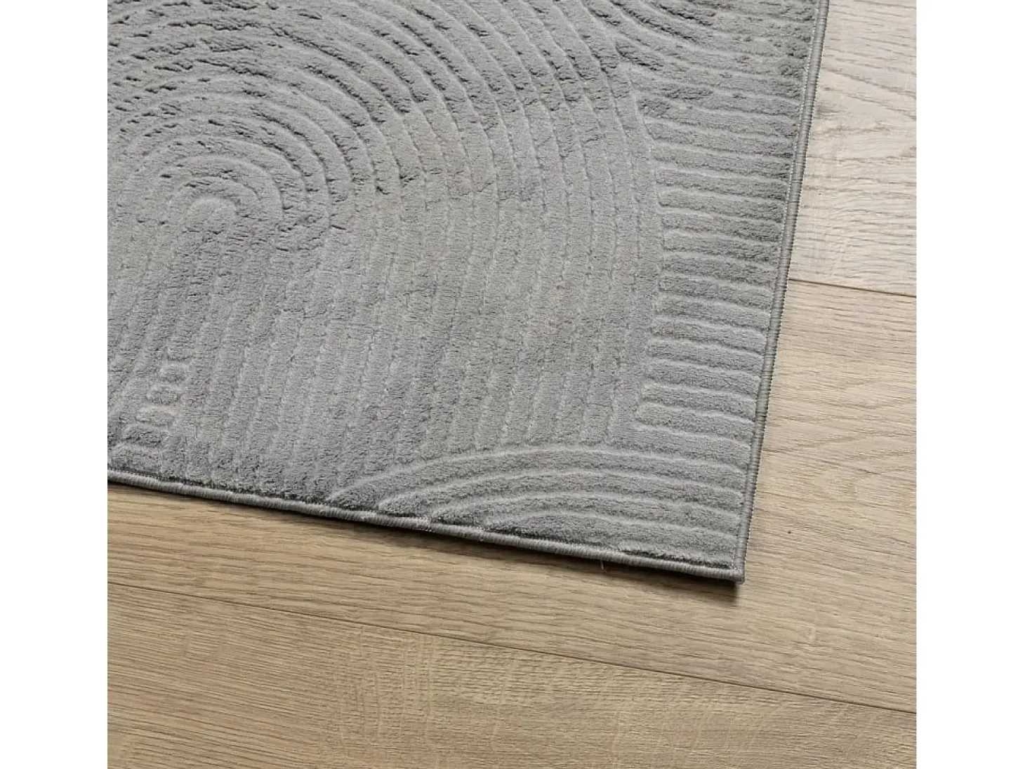 Alfombra IZA de pelo corto de estilo escandinavo en gris 200x280 cm