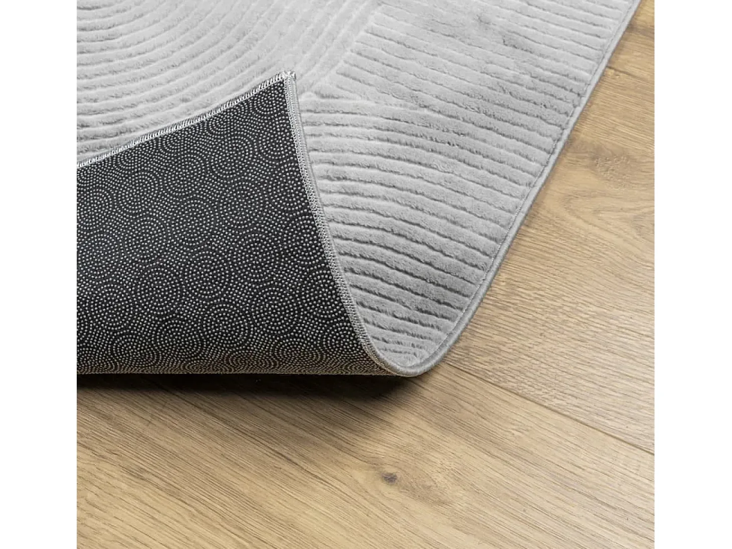 Alfombra IZA de pelo corto de estilo escandinavo en gris 200x280 cm