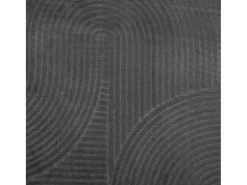 Alfombra IZA de pelo corto de estilo escandinavo en color antracita 200x280 cm