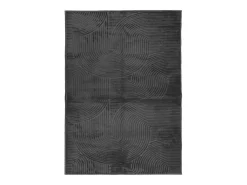 Alfombra IZA de pelo corto de estilo escandinavo en color antracita 200x280 cm