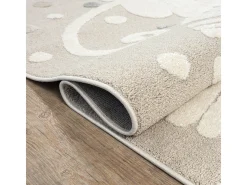 Alfombra Jungle Kids Habitación Infantil 3D Resistente - Beige - 160x230 cm