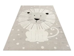 Alfombra Jungle Kids Habitación Infantil 3D Resistente - Beige - 140x200 cm