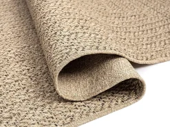 Alfombra Kansas Exterior Interior Aspecto Yute Resistente intemperie liso - Naturaleza - 60 x 180 cm