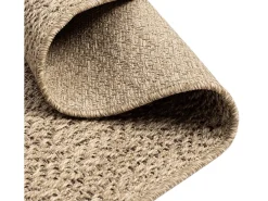 Alfombra Kansas Exterior Interior Aspecto Yute Resistente intemperie liso - Naturaleza - 240 x 340 cm