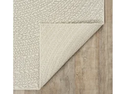 Alfombra Kansas Exterior Interior Aspecto Yute Resistente intemperie - Crema - 160 x 230 cm