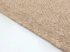 Alfombra Kansas Exterior Interior Aspecto Yute básico Resistente intemperie - Naturaleza - 60 x 90 cm