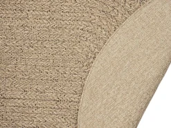 Alfombra Kansas Exterior Interior Aspecto Yute Resistente intemperie liso - Naturaleza - 140 x 200, oval