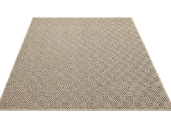 Alfombra Kansas Exterior Interior Aspecto Yute Resistente Diamante Intemperie - Naturaleza - 200 x 290 cm