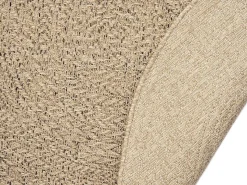 Alfombra Kansas Exterior Interior Aspecto Yute Resistente intemperie - Naturaleza - 160 cm, redondo