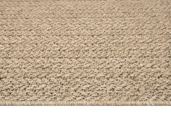 Alfombra Kansas Exterior Interior Aspecto Yute Resistente intemperie liso - Naturaleza - 80 x 250 cm