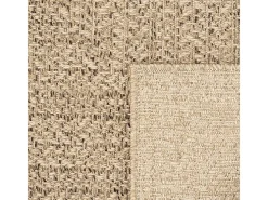 Alfombra Kansas Exterior Interior Aspecto Yute Resistente intemperie liso - Naturaleza - 80 x 250 cm
