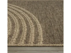 Alfombra Kansas Exterior Interior Aspecto Yute diseño Resistente intemperie - Naturaleza - 160 x 230 cm