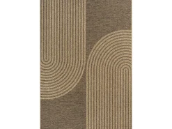 Alfombra Kansas Exterior Interior Aspecto Yute diseño Resistente intemperie - Naturaleza - 140 x 200 cm