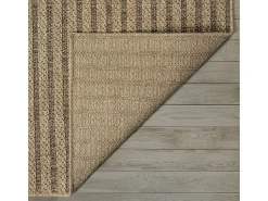 Alfombra Kansas Exterior Interior Aspecto Yute diseño Resistente intemperie - Naturaleza - 240 x 340 cm