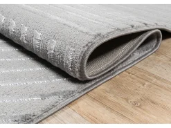 Alfombra Knight 3D Brillante Moderno, Gris, 200 x 290 cm
