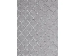Alfombra Knight 3D Brillante Marroquí Diseño, Gris, 160 x 230 cm