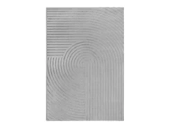 Alfombra Knight 3D Brillante Moderno, Gris, 140 x 200 cm