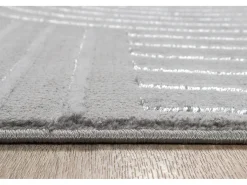 Alfombra Knight 3D Brillante Moderno, Gris, 80 x 150 cm