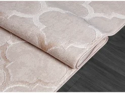 Alfombra Knight 3D Brillante Marroquí Diseño, Beige, 120 x 170 cm