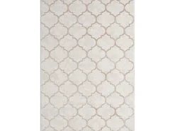 Alfombra Knight 3D Brillante Marroquí Diseño, Beige, 200 x 290 cm