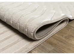 Alfombra Knight 3D Brillante Moderno, Beige, 240 x 340 cm