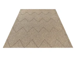 Alfombra Kos exterior moderna rombos, Naturaleza, 120 x 160 cm