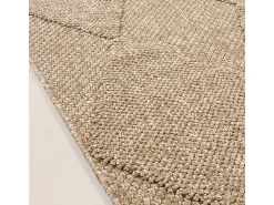 Alfombra Kos exterior moderna rombos, Naturaleza, 160 x 220 cm