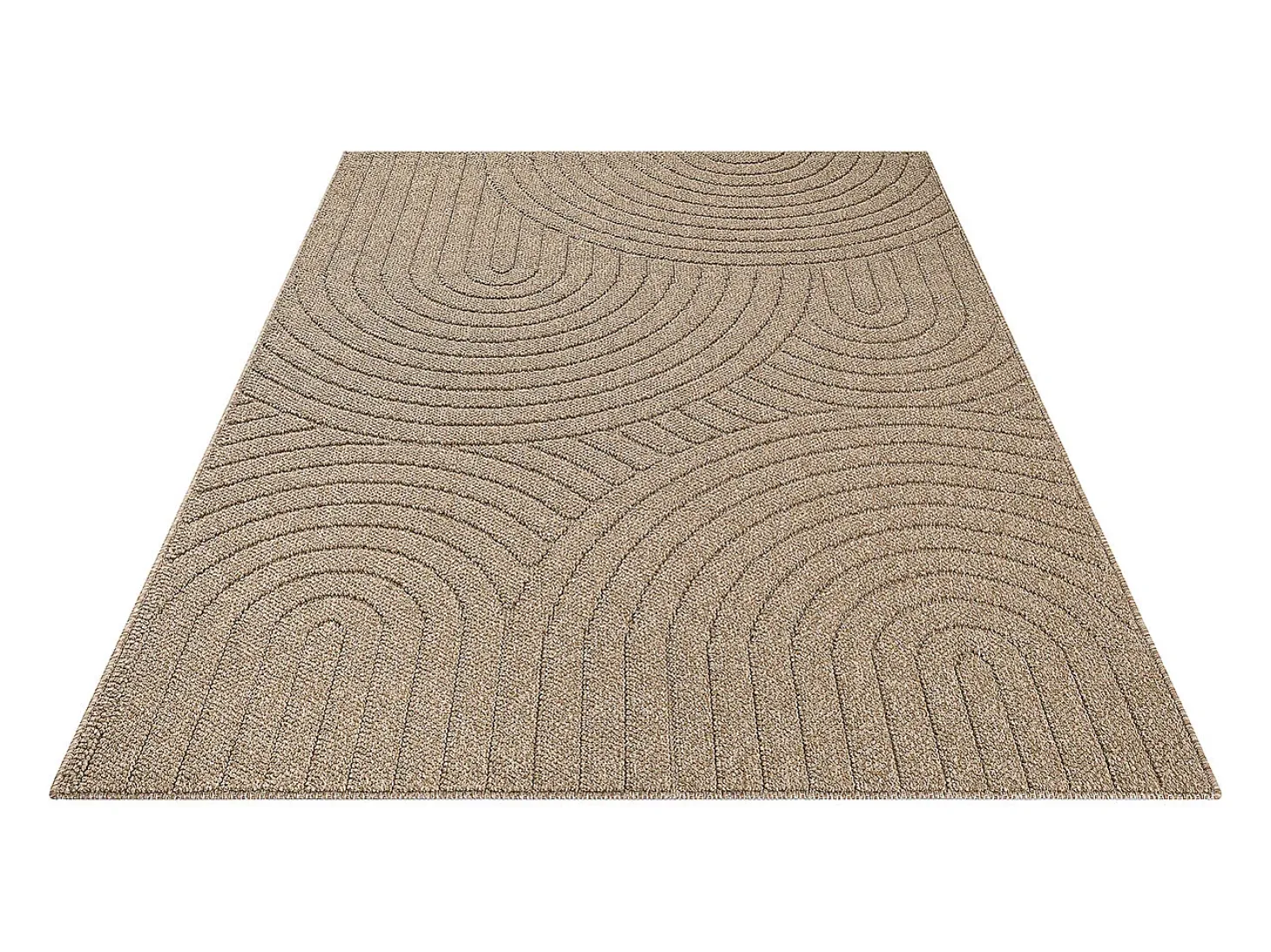 Alfombra Kos exterior moderna arcos, Naturaleza, 80 x 150 cm