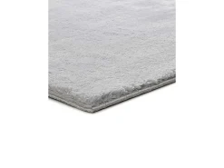 Alfombra lavable antideslizante - liso - plata - 120 x 170 cm - LOFT
