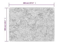 Alfombra lavable antideslizante multicolor 400x300 cm