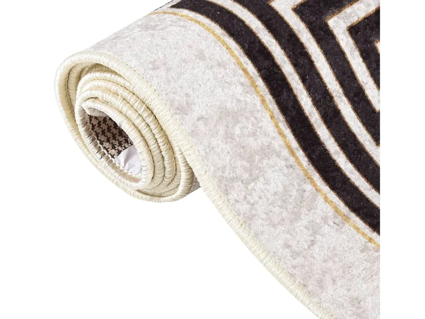 Alfombra lavable antideslizante beige claro 190x300 cm