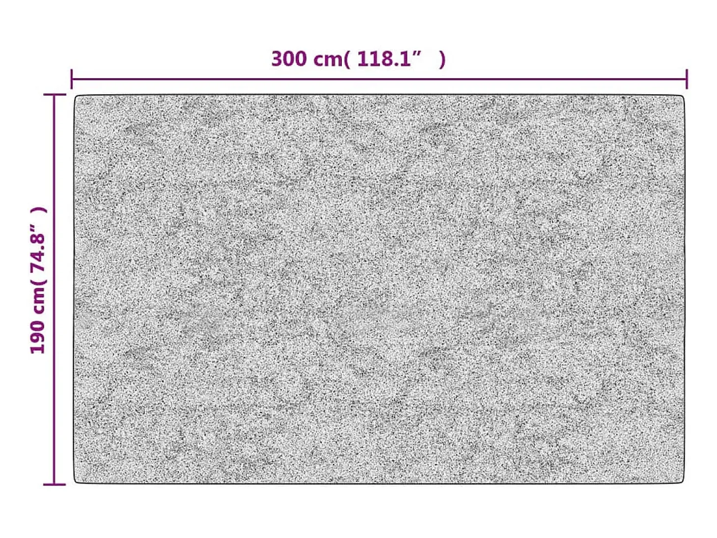 Alfombra lavable antideslizante beige claro 190x300 cm