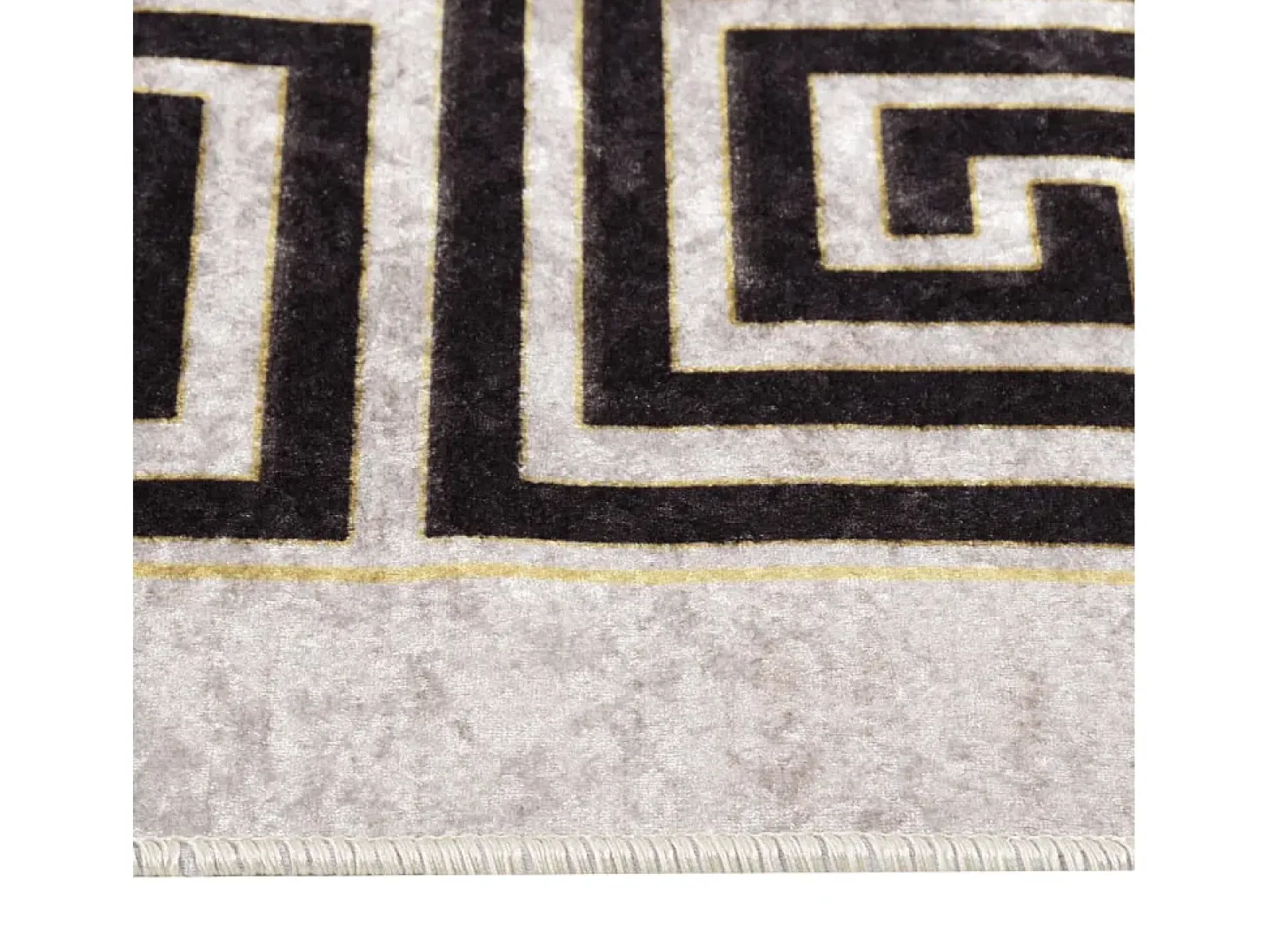 Alfombra lavable antideslizante beige claro 190x300 cm