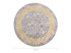 Alfombra lavable antideslizante gris f120 cm