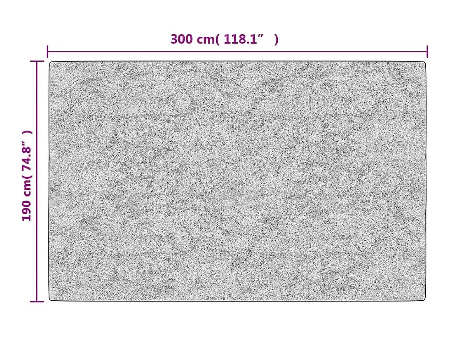 Alfombra lavable antideslizante multicolor 190x300 cm ES57044