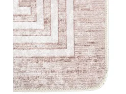 Alfombra lavable antideslizante beige 160x230 cm