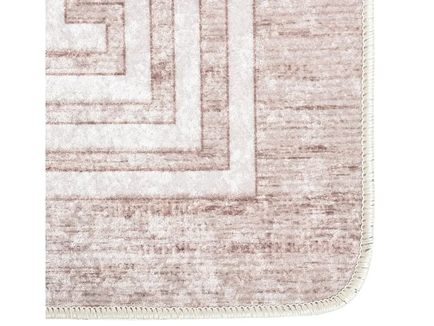 Alfombra lavable antideslizante beige 160x230 cm