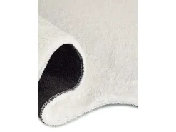Alfombra lavable antideslizante - liso - blanco - 160 x 230 cm - MELLOW