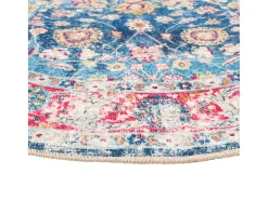 Alfombra lavable antideslizante multicolor Ø 120 cm