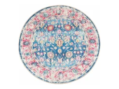Alfombra lavable antideslizante multicolor Ø 120 cm