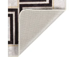 Alfombra lavable antideslizante beige claro 120x180 cm ES53972