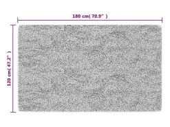 Alfombra lavable antideslizante multicolor 120x180 cm ES28627